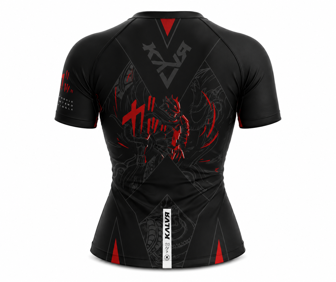 RASHGUARD BLACK WARRIOR FEMME