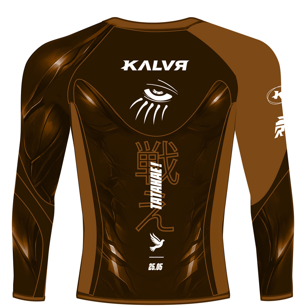 RASHGUARD TATAKAE COMPETITOR / BROWN BELT HOMME