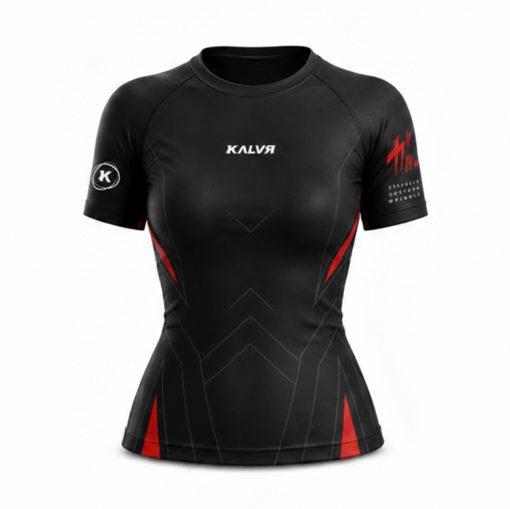 RASHGUARD BLACK WARRIOR FEMME